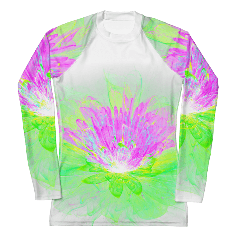 Women's Rash Guard Lotus Purple Green
