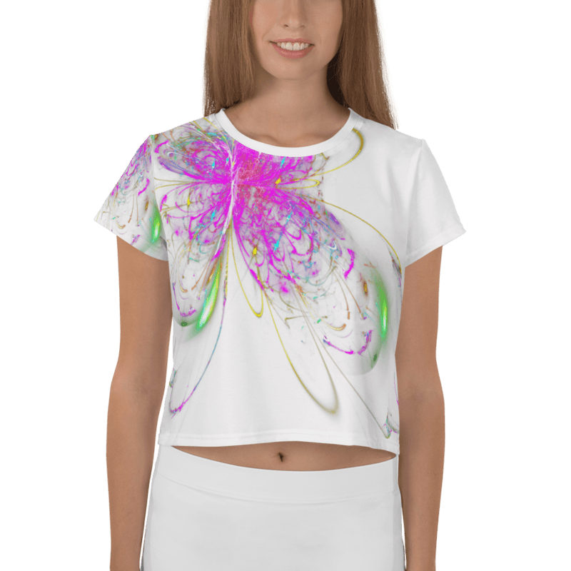 Women's Crop Tee Chrysanthemum Purple