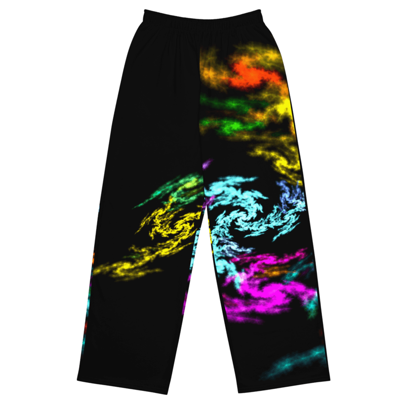 Unisex Wide Leg Pants Dragon Colorful