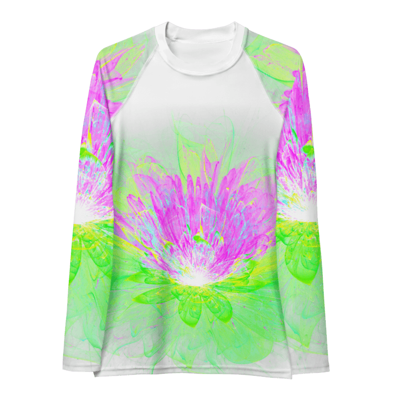 Women's Rash Guard Lotus Purple Green