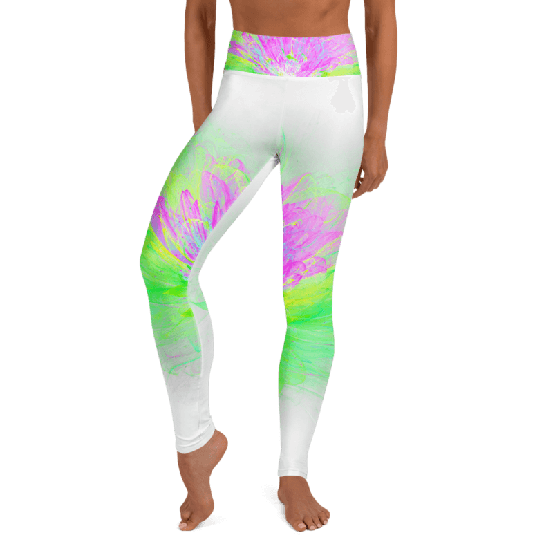 Women's Yoga Leggings Lotus Purple Green