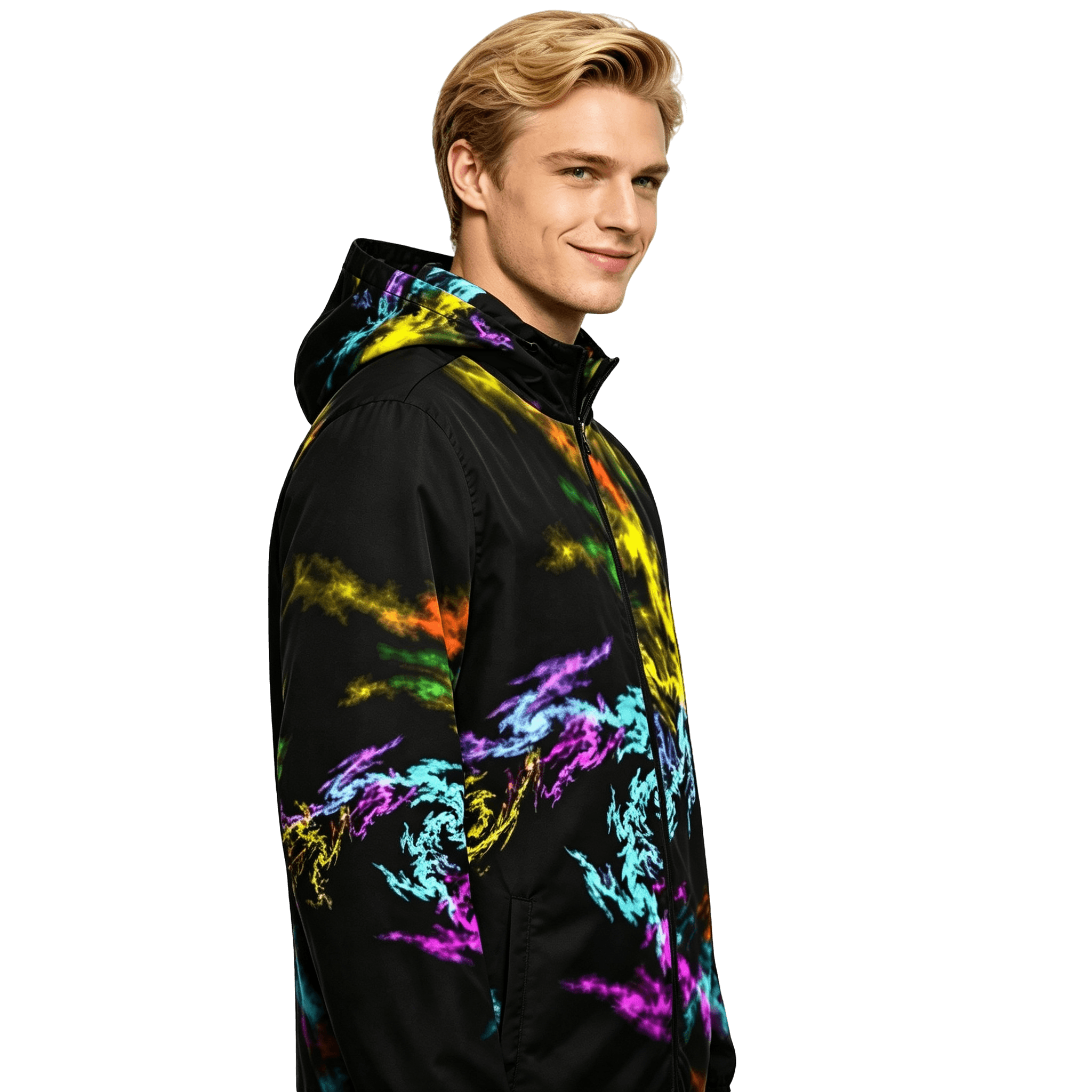 Men’s Windbreaker Dragon Colorful