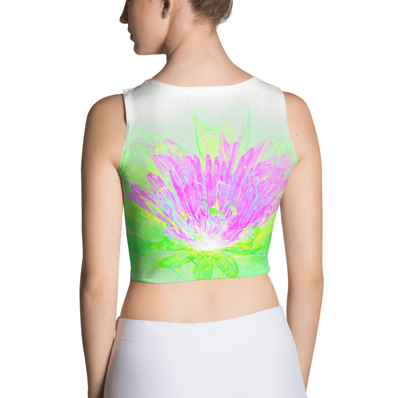Women's Crop Top Lotus Purple Green
