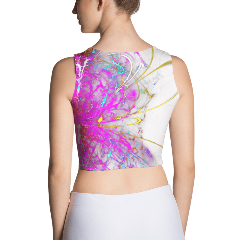 Women's Crop Top Chrysanthemum Purple