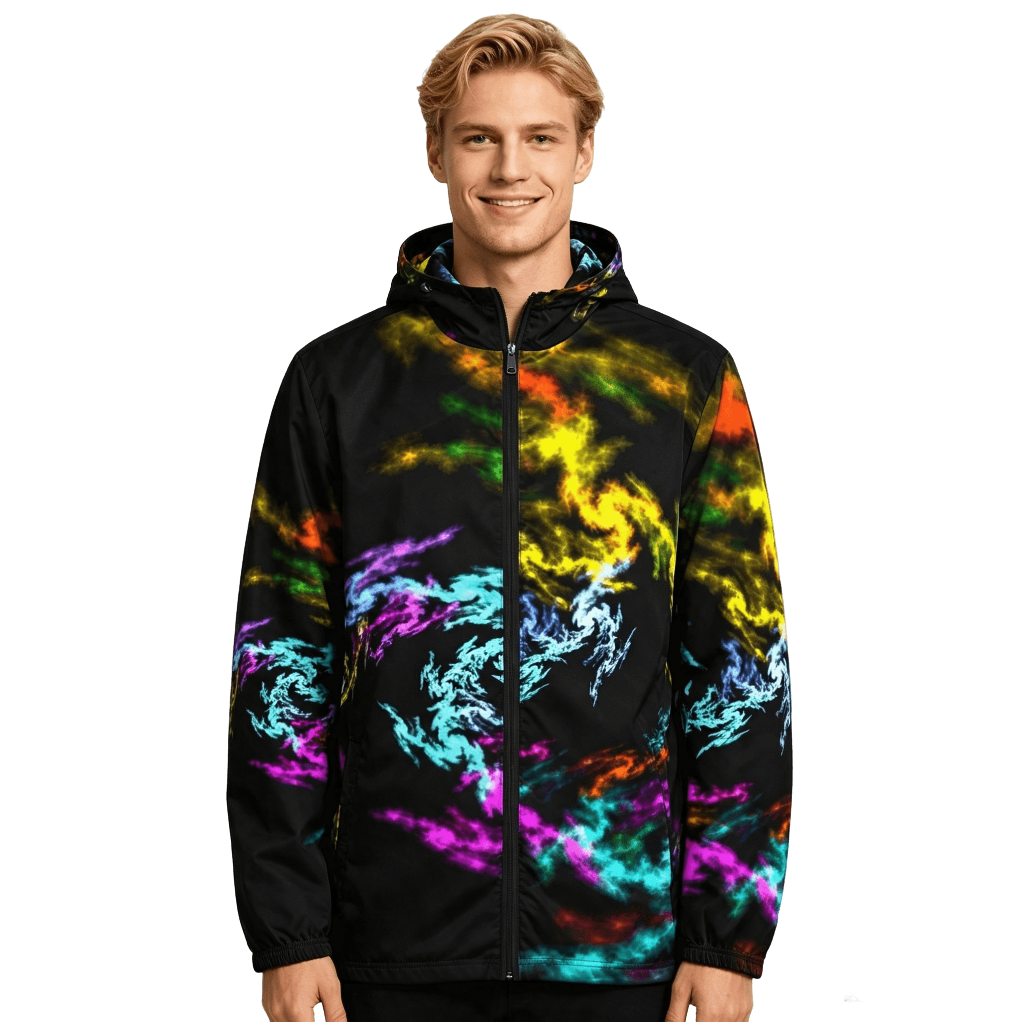 Men’s Windbreaker Dragon Colorful